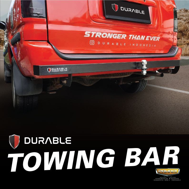 Towing bar durable